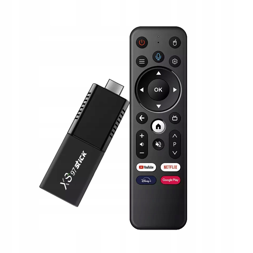 ODTWARZACZ MULTIMEDIALNY PRZYSTAWKA SMART STICK ANDROID TV 4K MENU PL WIFI Złącze HDMI tak