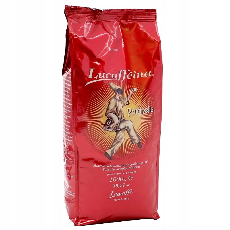 Kawa ziarnista Lucaffe Lucaffeina Pulcinella 1KG Włoska Palona