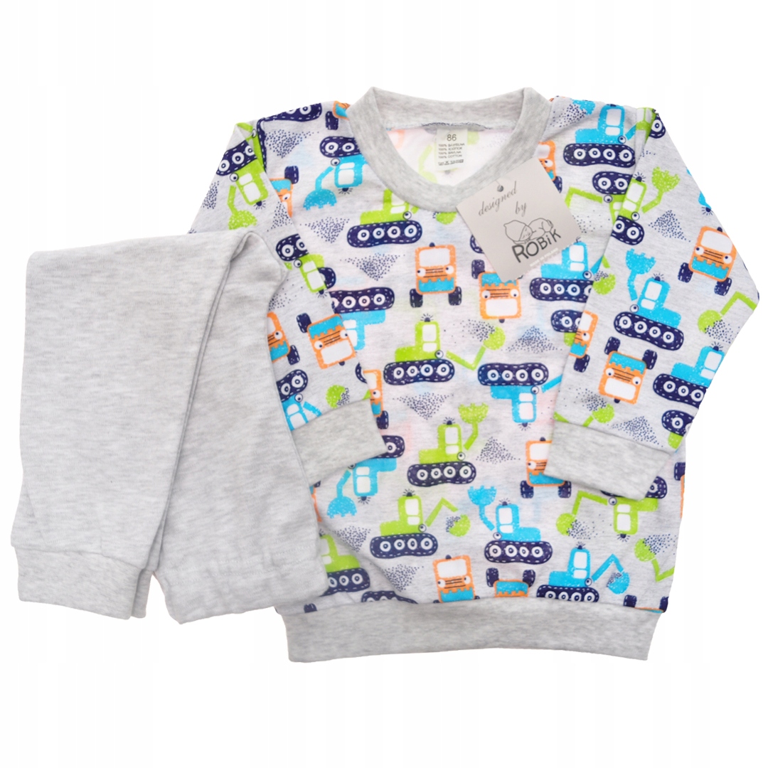 

Piżama w koparki piżamka długi rękaw r.86 Robik