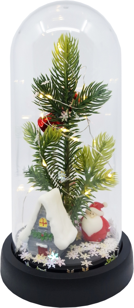CHOINKA W SZKLE PODŚWIETLONA LED OZDOBA ŚWIĄTECZNA Marka Norimpex