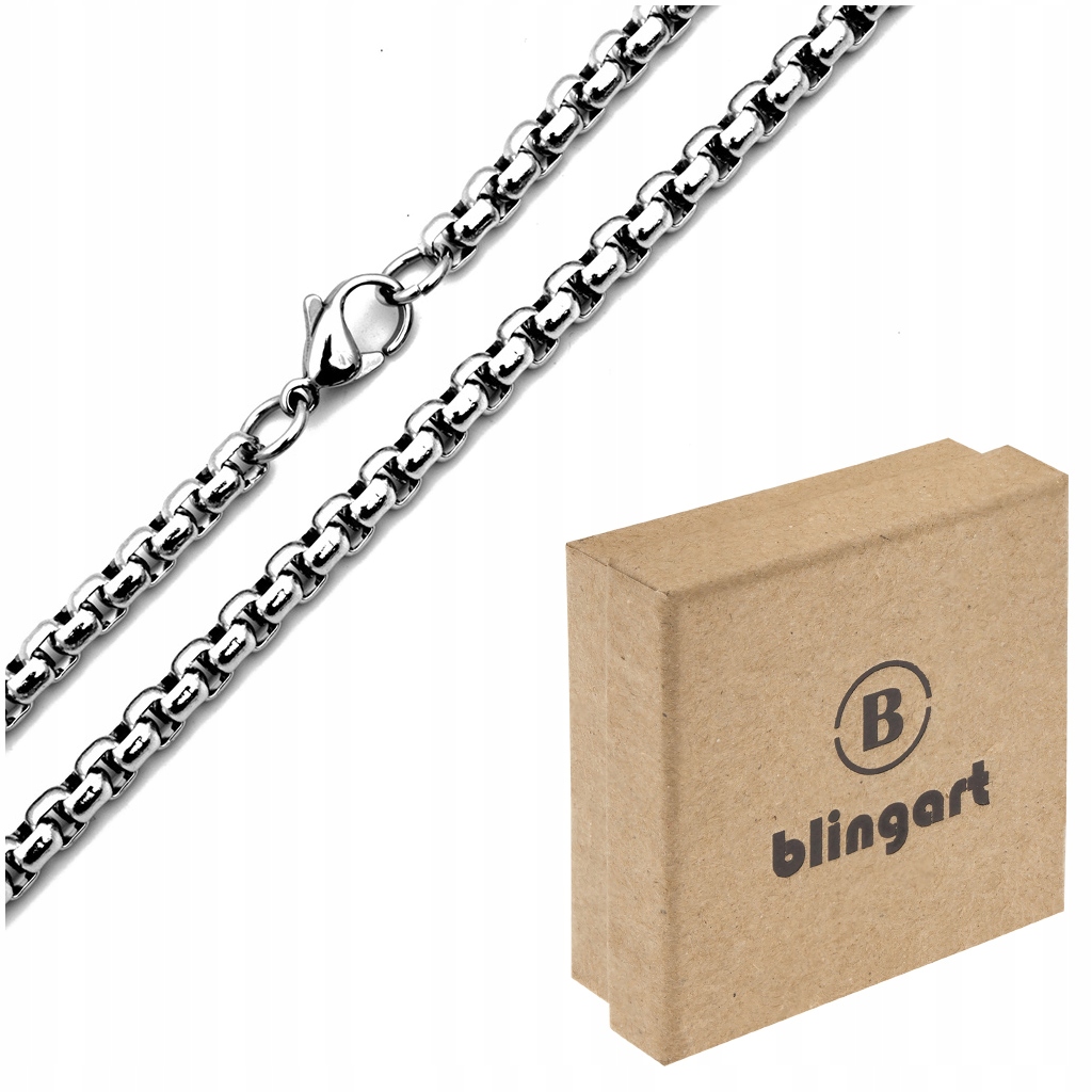 

Łańcuszek Męski srebrny Naszyjnik Ankier 15g Stal