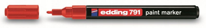 

Edding Marker Czerwony Permanentny Olejowy Wydajny