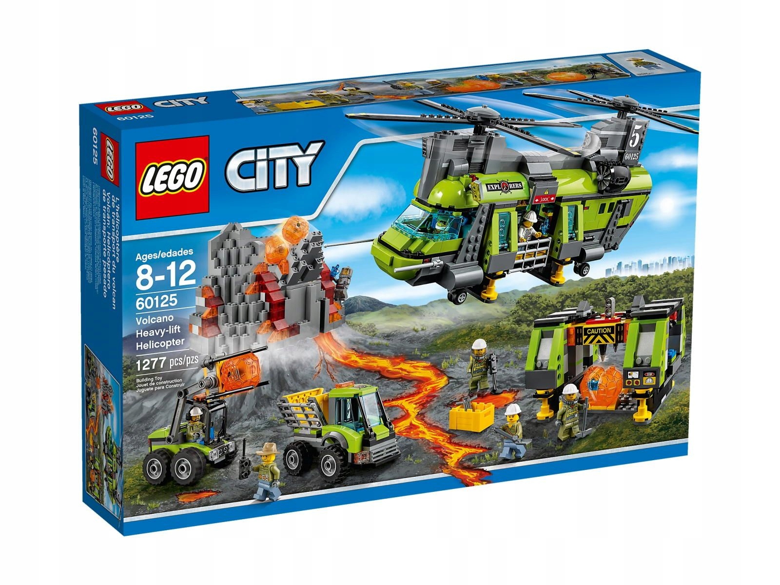 ### Lego City 60125 Ciężki helikopter transportowy Volcano Heavy-Lift
