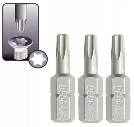 DEDRA Bity Torx T20x25mm 18A03T200-03 EAN (GTIN) 5902628172808