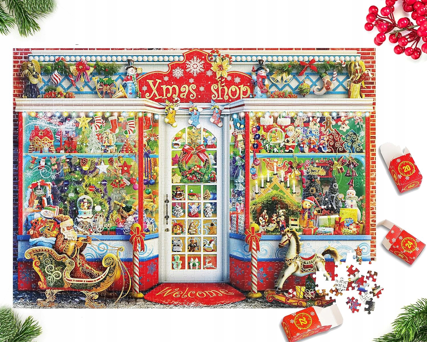 KALENDARZ ADWENTOWY PUZZLE ŚWIĄTECZNE EMPORIUM - 1008 EL Kod producenta 97800