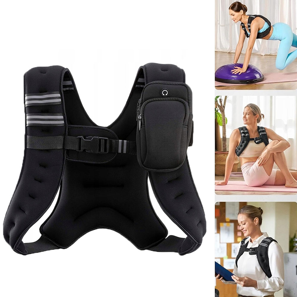 Zátěžová tréninková vesta 12lb nastavitelná pro běh a švihadlo