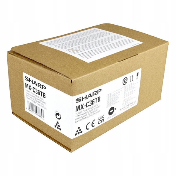 Toner Sharp MX-C36TB 20 tisíc K Originál MX-C358F MX-C428P čierny