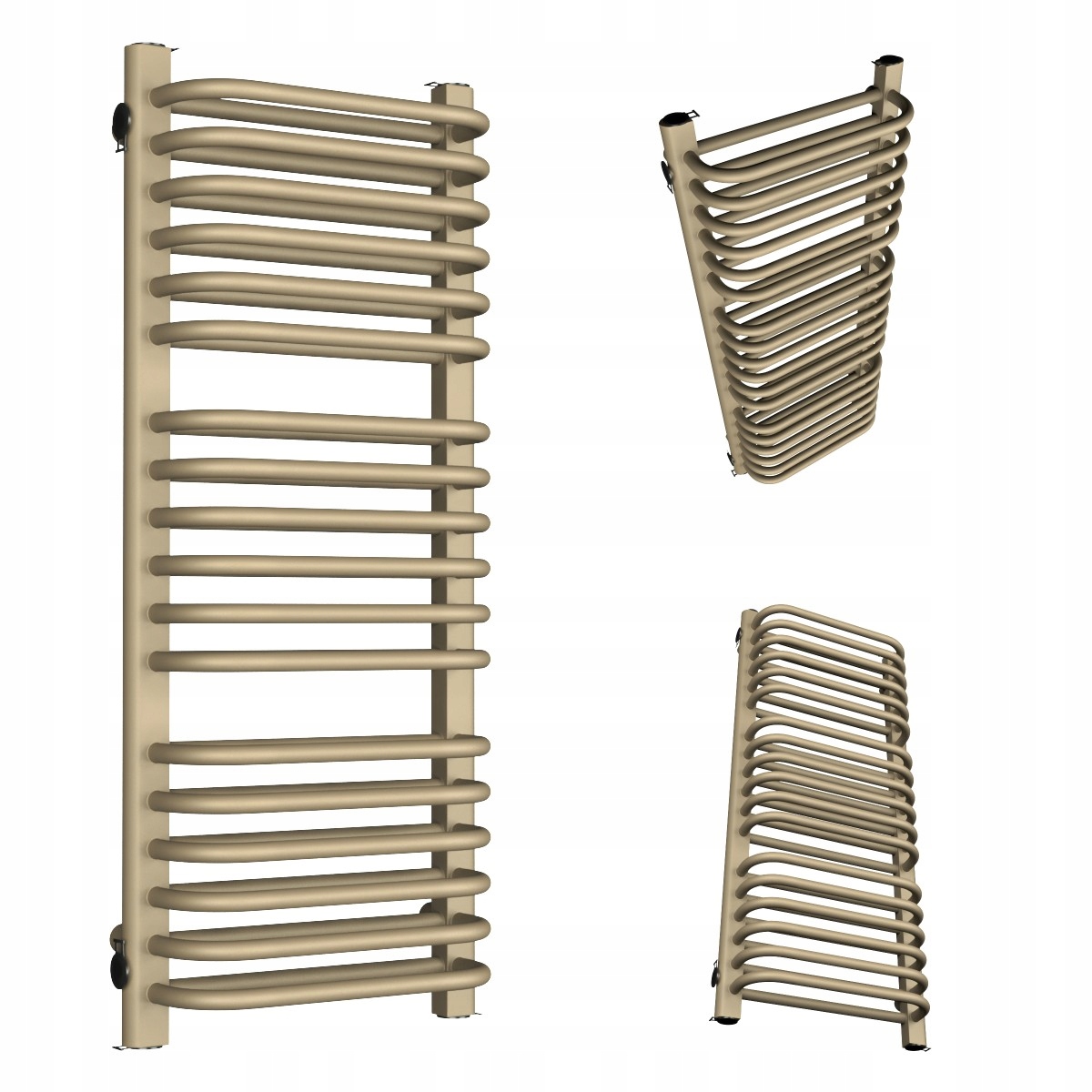 Koupelnový Radiátor Vertikální Double 1220/500 Béžový