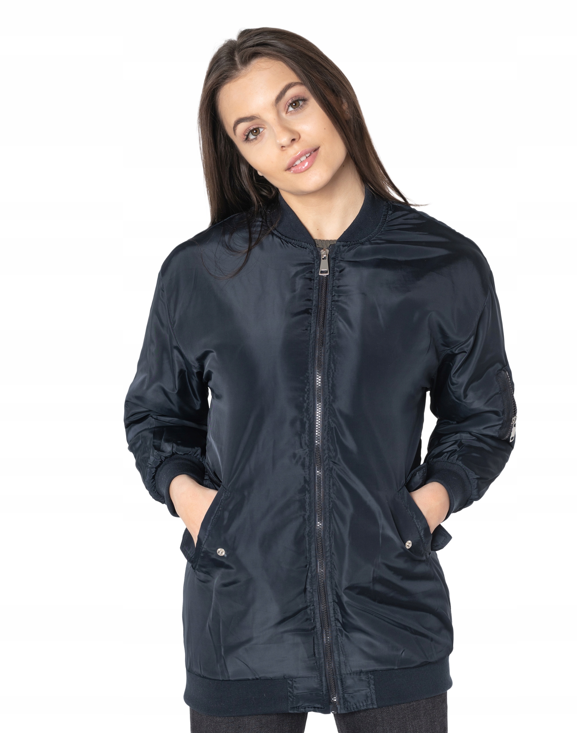 

Kurtka Damska Przejściowa Bomber Jacket 1690-02 XL