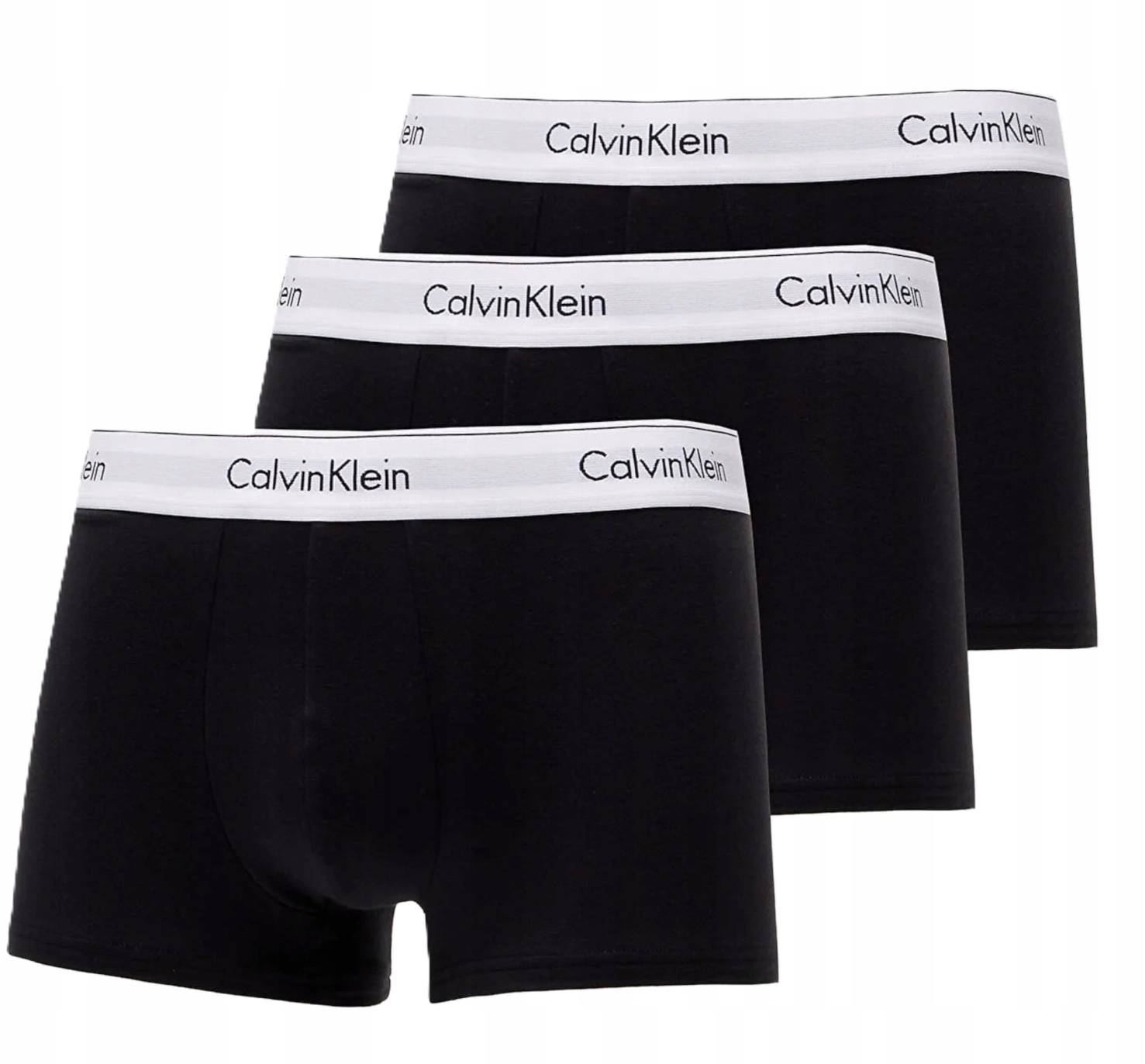 Bokserki Calvin Klein Cotton Stretch Icon 3-pak czarne r. M