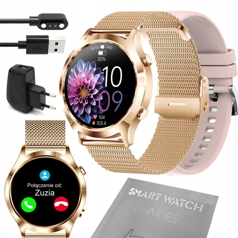 

Smartwatch Zegarek Damski Rozmowy Cykle