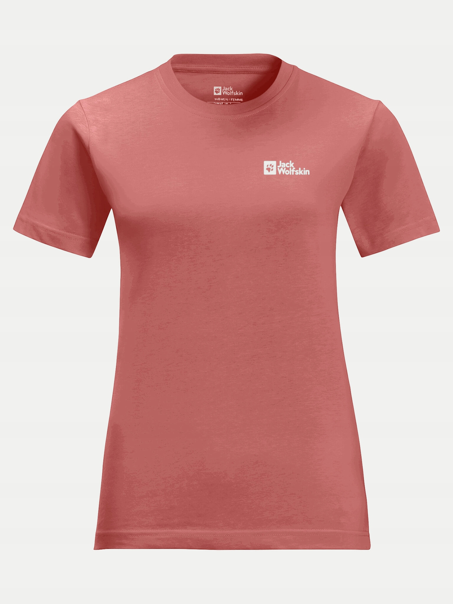 jack wolfskin Damskie T-Shirt Jack WOLFSKIN-1808352 J0127 Mineral Red Różow