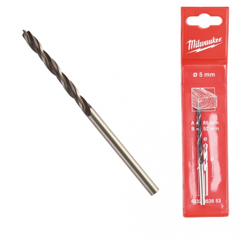 

Milwaukee Wiertło świder do drewna sklejki 5mm