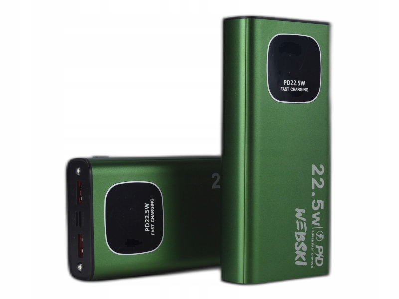 Výkonná Prostorná Powerbanka 30 000 Mah Usb Pro Telefon Svítilna Led LCD Displej