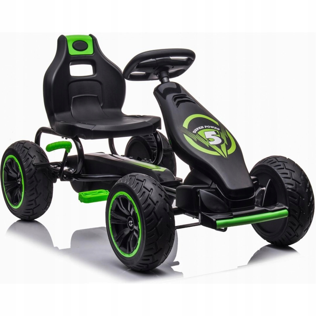 Gokart Auto Na Pedały Enero 18 Czarno Zielony