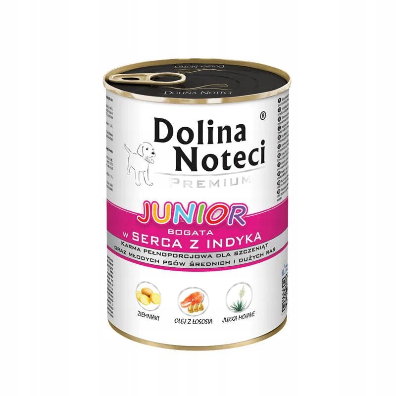 Dolina Noteci Premium Junior - serca z indyka 400 g