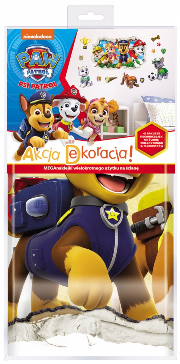 

Psi Patrol Akcja dekoracja Naklejki na ścianę Kd