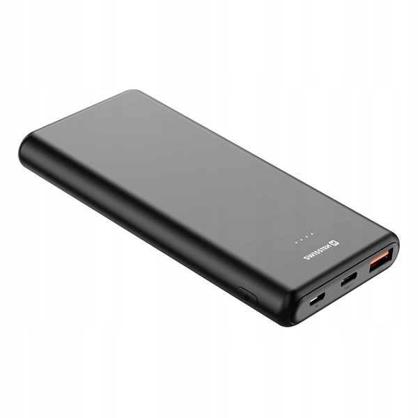 Swissten Powerbank 10000 mAh Power Line Li-Pol, 5/9/12V microUSB, Usb-a