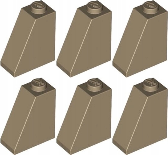 

Lego 60481 Skos 2x1x2 piaskowy ciemny (7g) 6 szt.