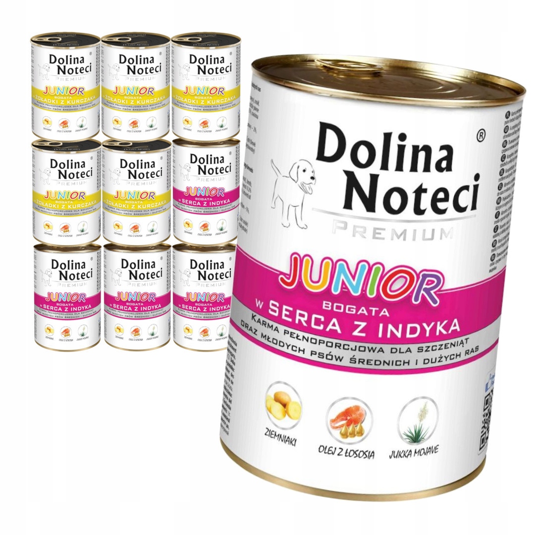 Levně Dolina Noteci Premium Junior 10x400g Vlhké Krmivo Krůta