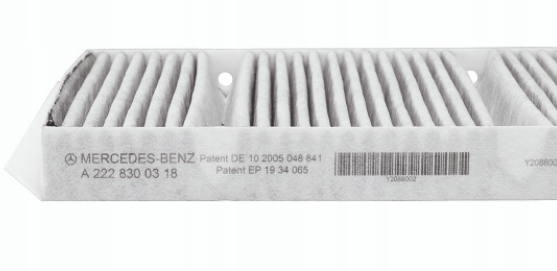 222 830 - ОРИГИНАЛЬНЫЙ MERCEDES CABIN AIRFLOW COMBINATION FILTER