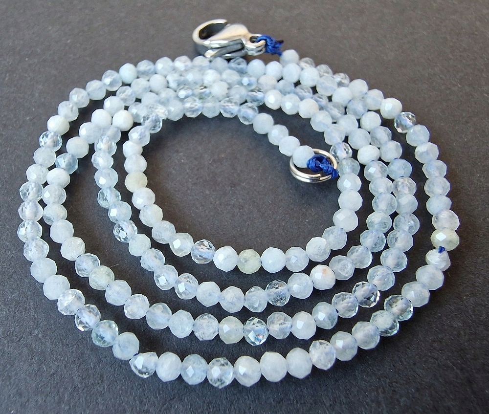 Akvamarínový Přírodní Náhrdelník Celebrity Etno Art