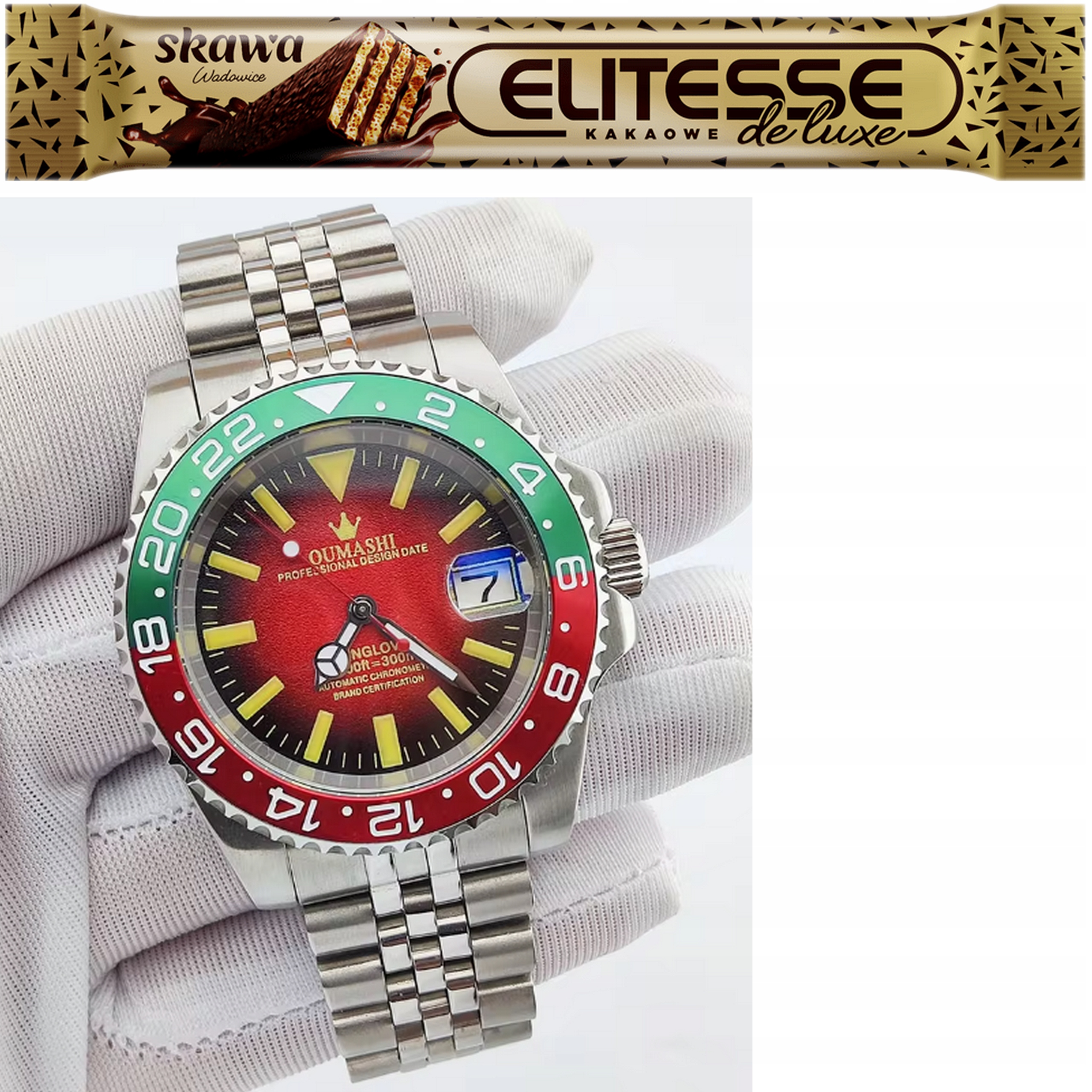 Pánské hodinky Luxusní safírové sklo 40 mm nové