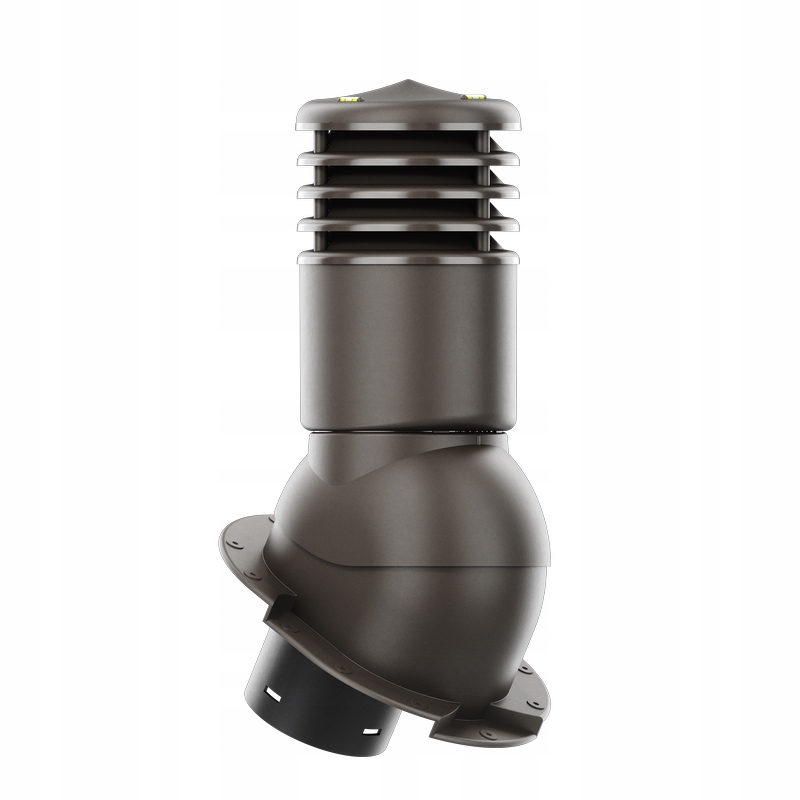 Ventilačný krb Smartline kaprovka fi 150 mm zateplený tmavohnedou farbou