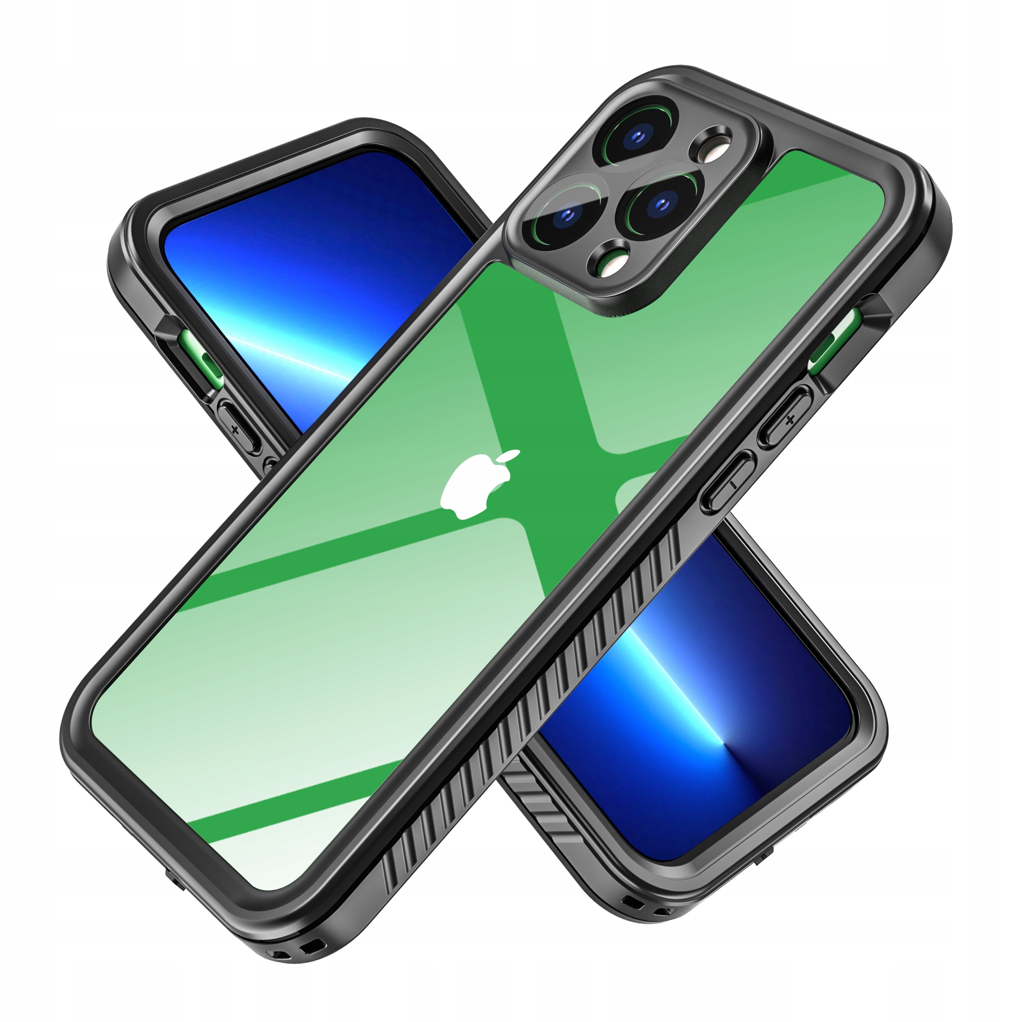 Pancerne Etui 360° Wodoodporne Wytrzymała Obudowa Apple iPhone 15 Pro Max