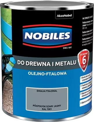 

Farba półpołysk szary jasny 0.7L Nobiles