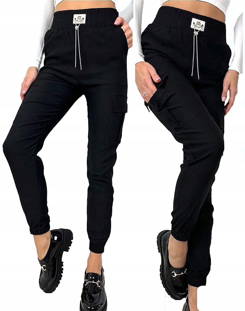 Spodnie Damskie ELASTYCZNE BOJÓWKI F882 C r.L