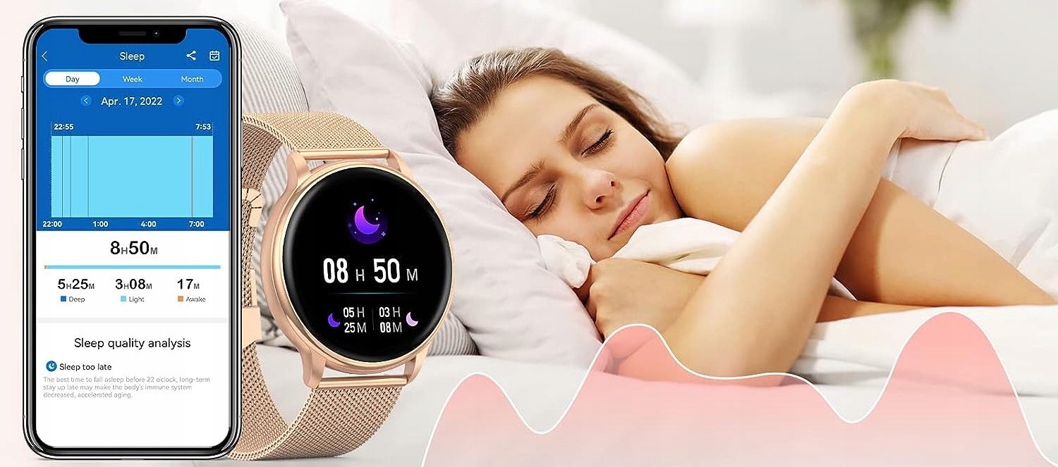 SMARTWATCH ZEGAREK DAMSKI MENU POLSKIE SPORT PULS ROZMOWY SMART WATCH PL Transmisja danych brak