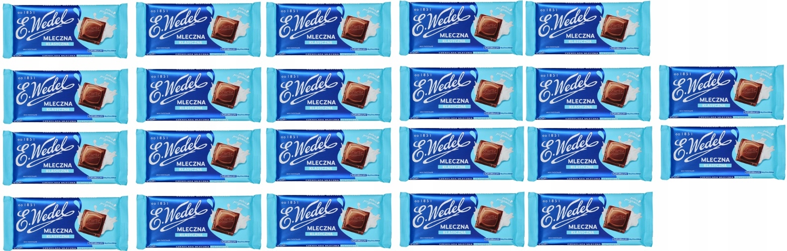 Levně 22x 90g Wedel Klasická mléčná Čokoláda v krabičce