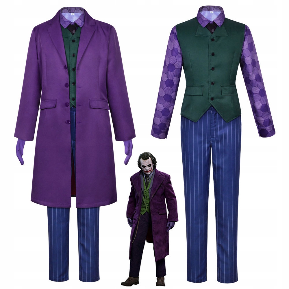 Oblek Joker fialový XL kostým převlek kostým komplet karneval