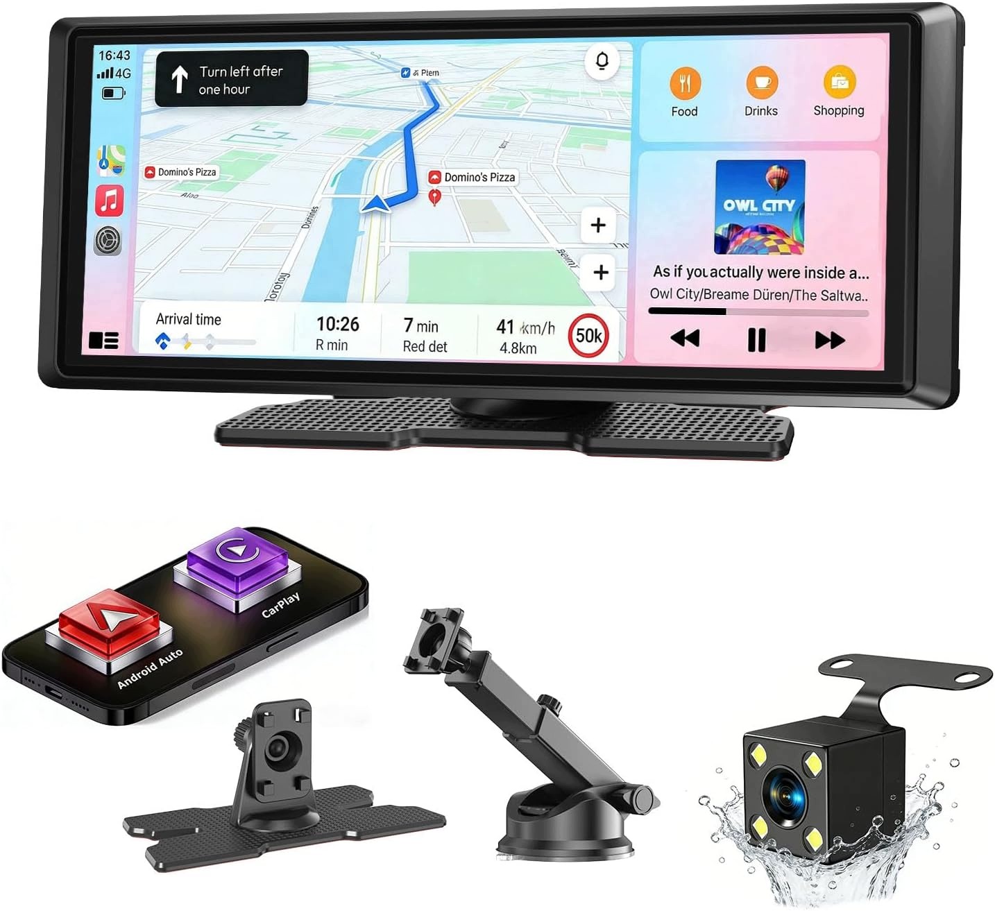 8" autorádio CarPlay Android Auto Cúvacia kamera Bluetooth Gps