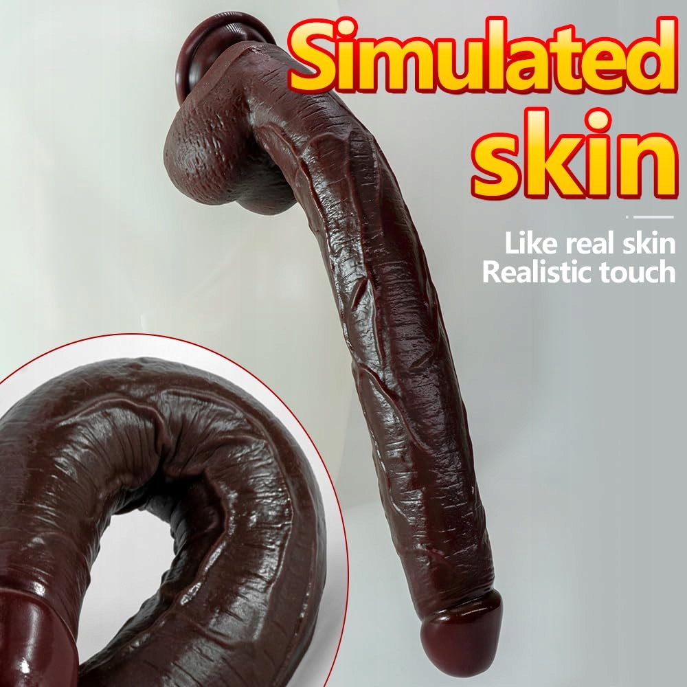 KUAECR Realistyczny Dildo Silikonowy z Przyssawką dla Kobiet i Mężczyzn — miniatura 3
