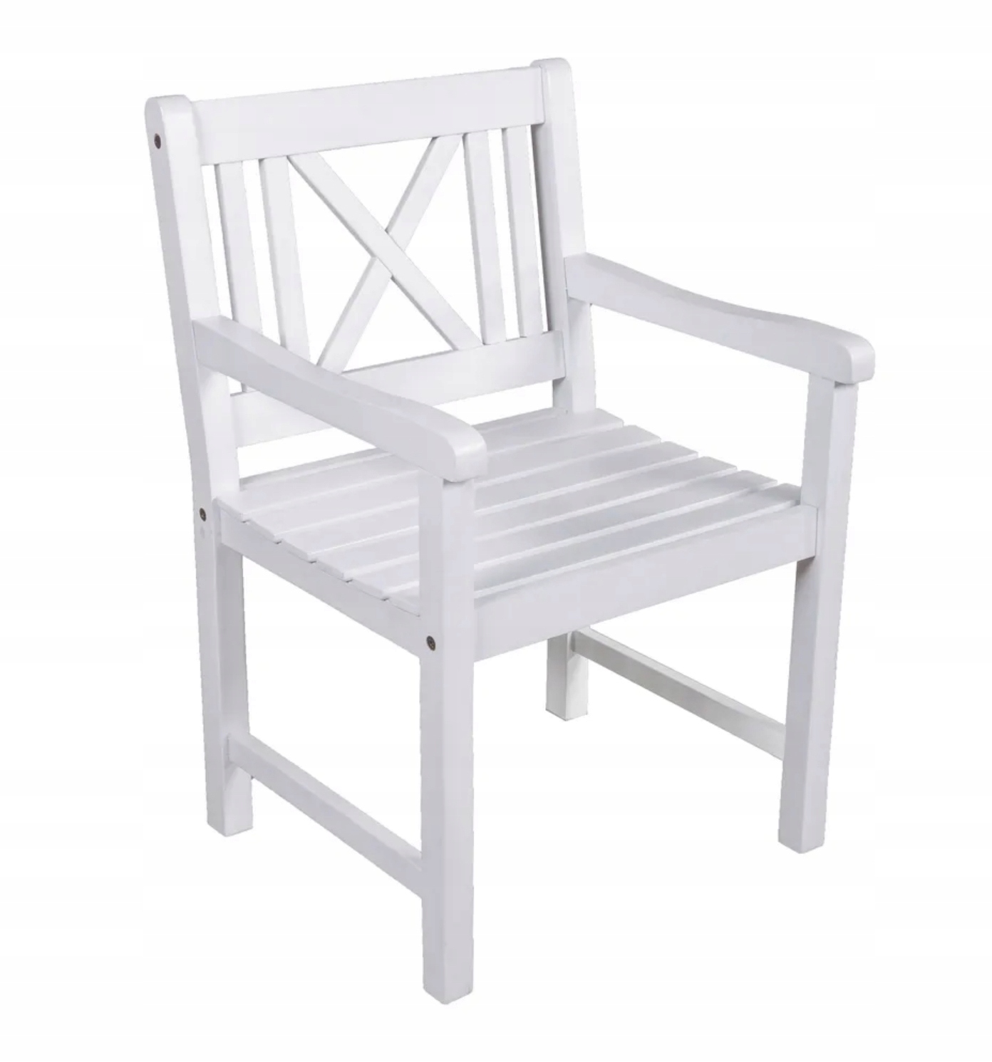 Záhradné kreslo Malmo Garden Pleasure Eukalyptové drevo 985073 Biele