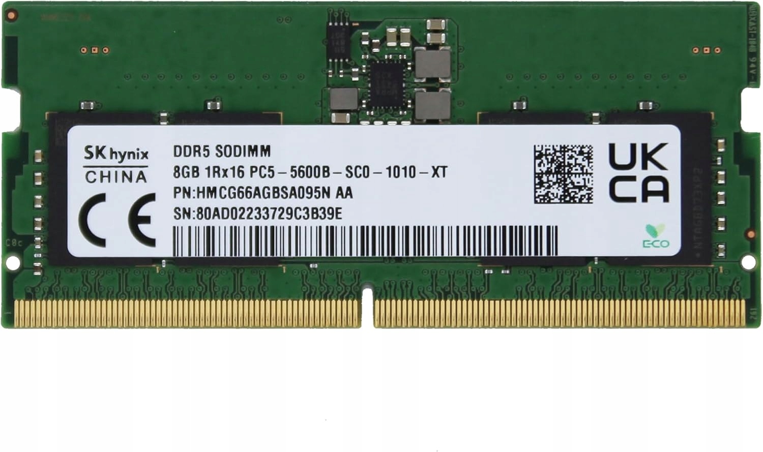 Nowa Pamięć Ram Sk Hynix 8GB DDR5 5600MHZ Sodimm