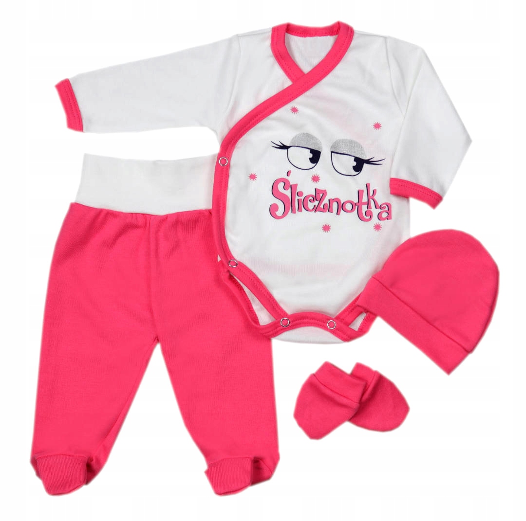 

Wyprawka komplet dla noworodka z body kopertowe 56