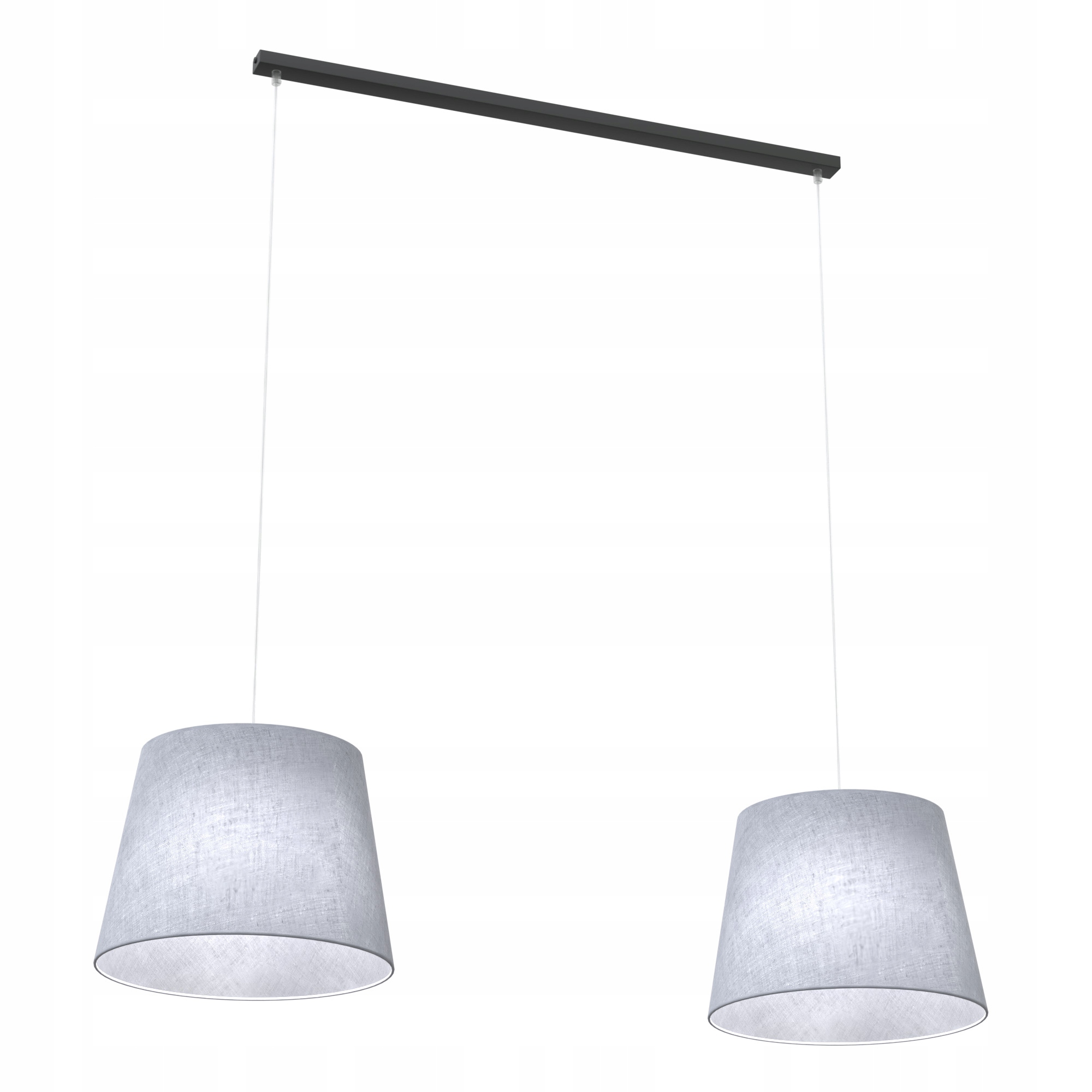 Závěsná lampa Epoca 2 Gray klasická, stínidla, černá, šedá