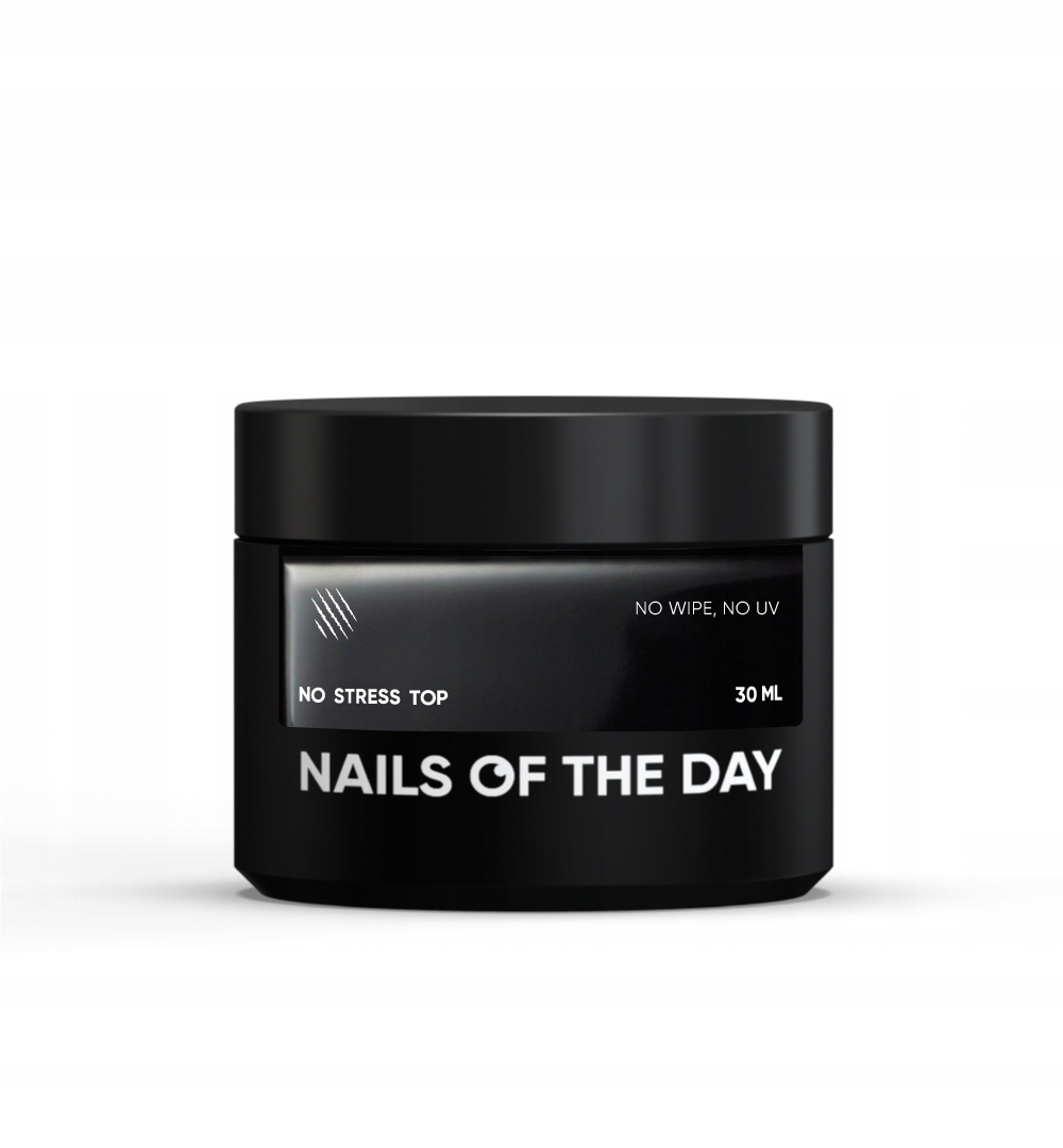 Nails Of The Day Top No Stress No Wipe Bez Uv Filtrů 30 ml