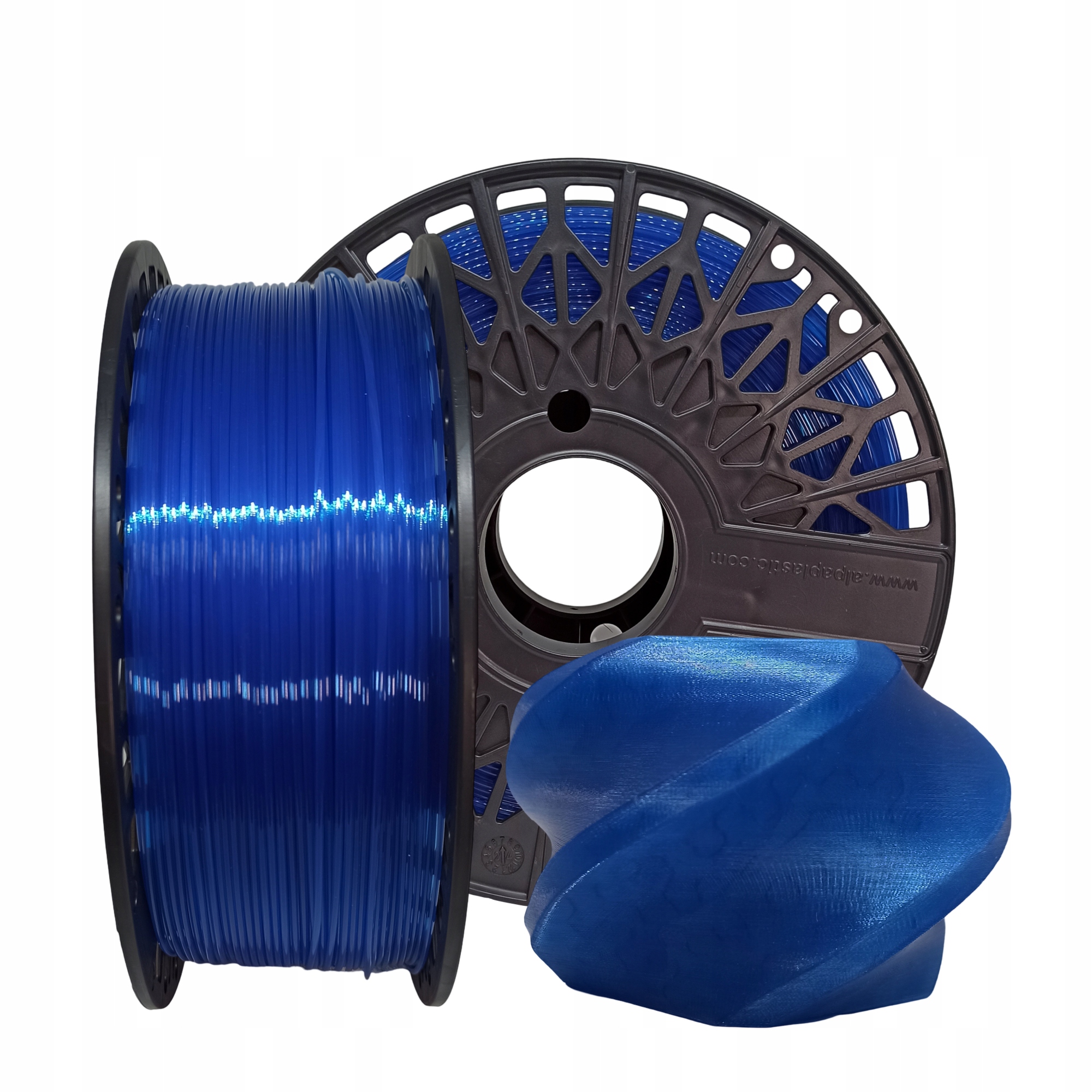 FILAMENT PLA NIEBIESKI TRANSPARENT 1,75mm 1kg F3D