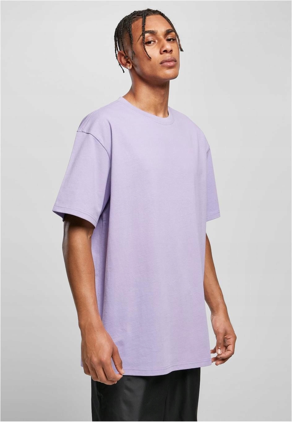 Ťažké oversized tričko Lavender Urban Classics M