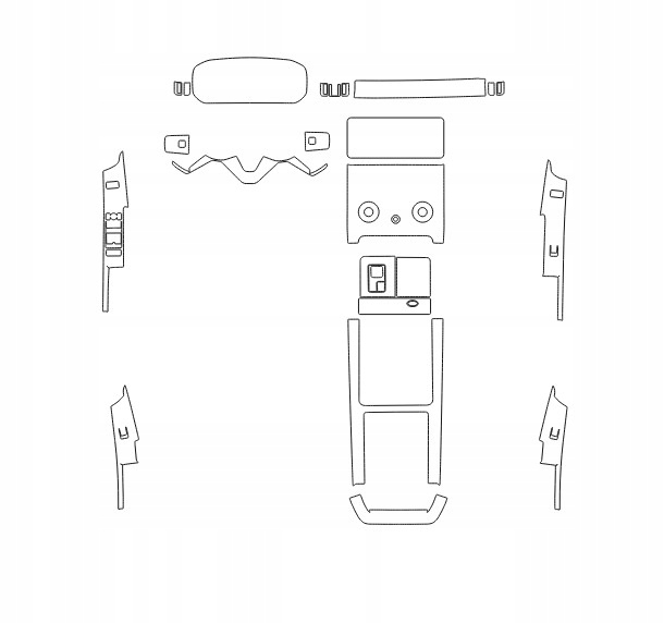 Folia Ochronna PPF do Wnętrza - Range Rover Velar Producent inny