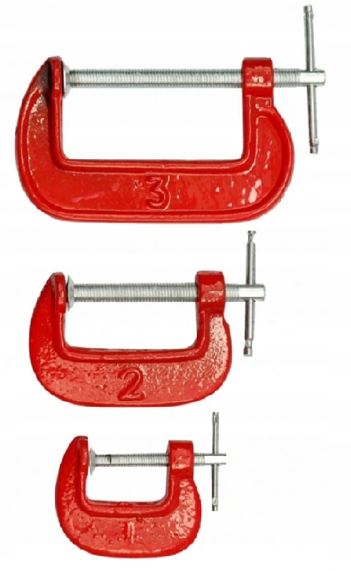 Ścisk Zacisk Stolarski Ślusarski TYP G ściski 3szt