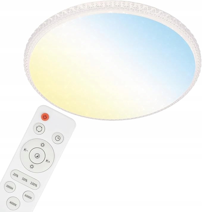 Stropné Svietidlo okrúhly Briloner 59 x 8,5 cm biely Led