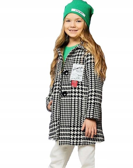 

Małami Piękny Wiosenny Płaszczyk Pepitka 134 140