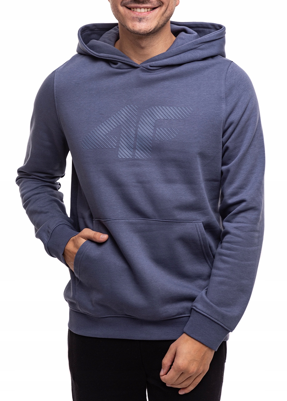 Pánská Mikina Hoodie 4F Sportovní tepláková s kapucí Bavlněná vel