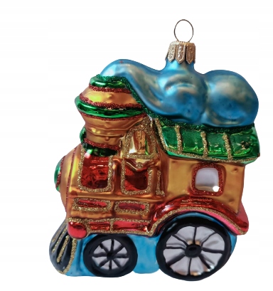 

Bombki Choinkowe Szklane Parowóz11cm