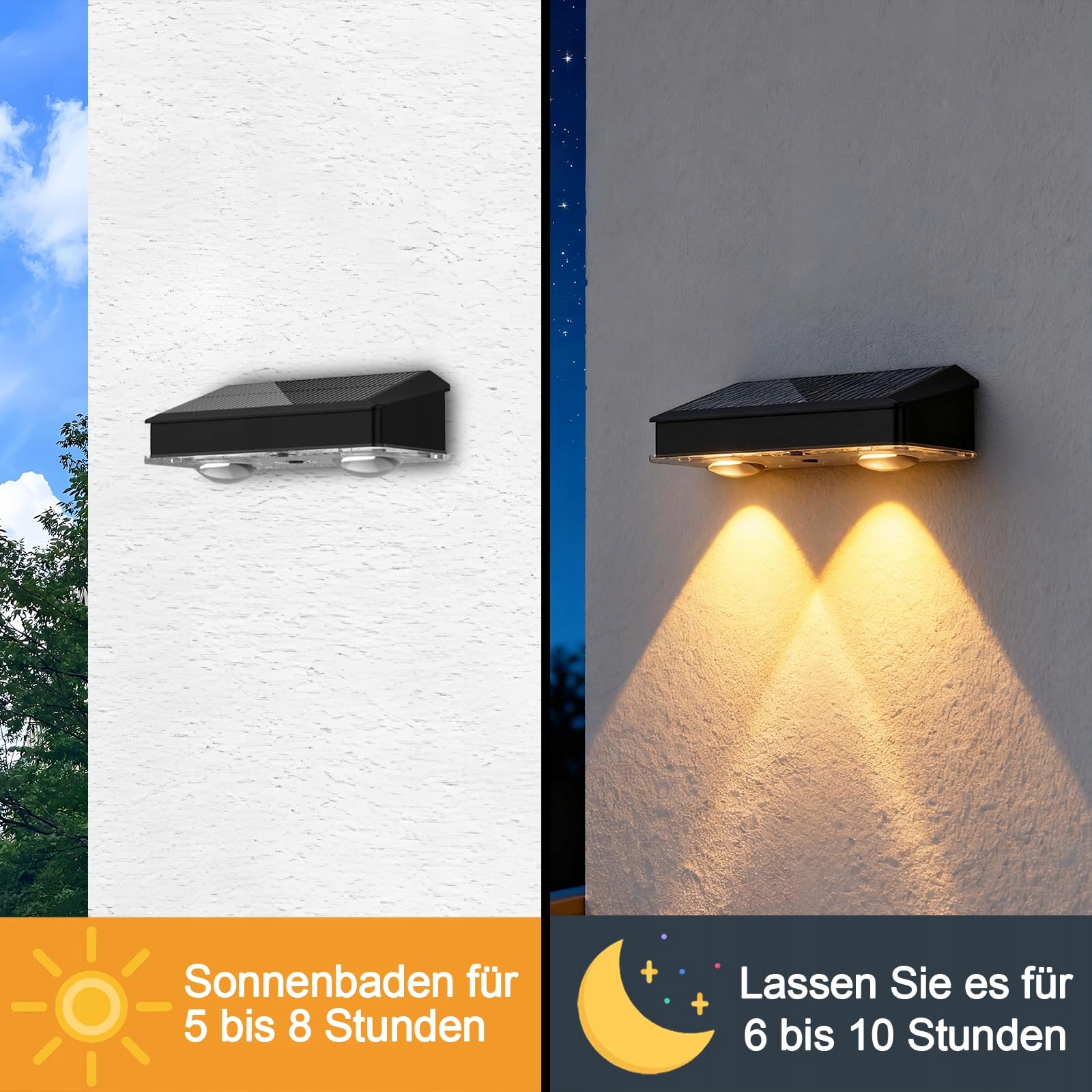 Lampy Solarne Zewnętrzne Ogrodowe Wodoodporne 3 Tryby 4 Sztuki IP65 HQYNSS — miniatura 3